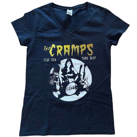 The Cramps Rock T Shirt Women’s Size Small Black - Picture 1 of 3